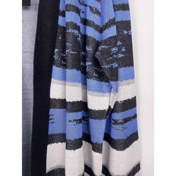 NWT Jones New York Blue and Black Striped Open Cardigan Sweater Size 2X - Picture 3 of 8
